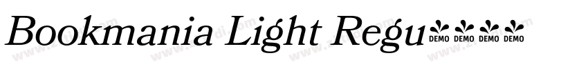 Bookmania Light Regu字体转换
